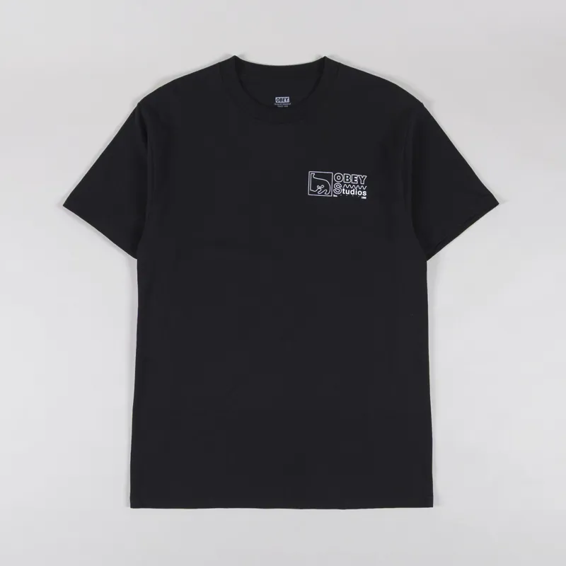 Obey Studios Inc 1989 T Shirt Black-1