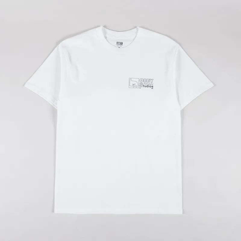 Obey Studios Inc 1989 T Shirt White-1