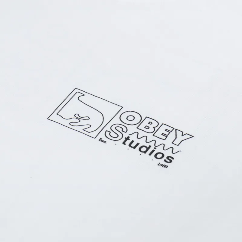 Obey Studios Inc 1989 T Shirt White-5