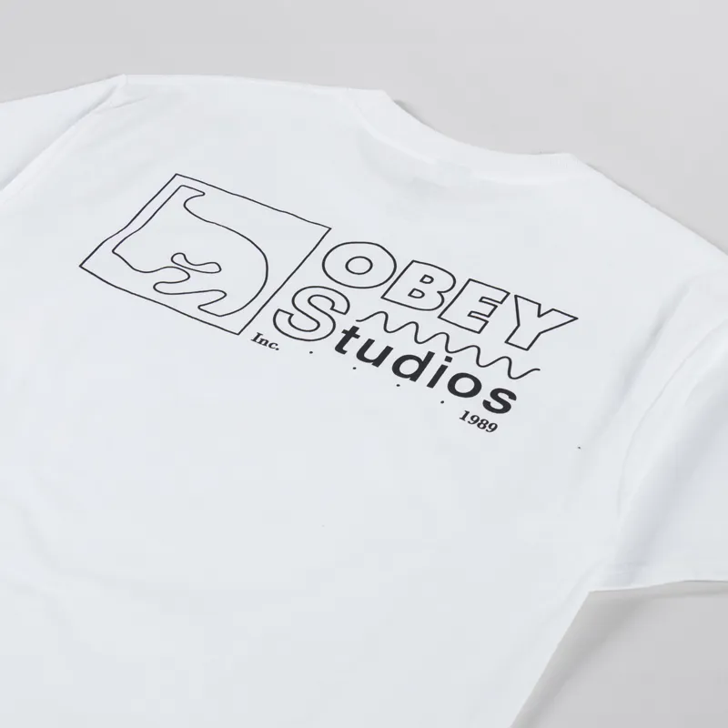 Obey Studios Inc 1989 T Shirt White-2