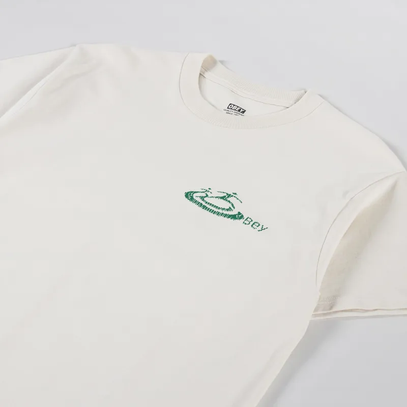 Obey The Rhythm T Shirt Cream-3