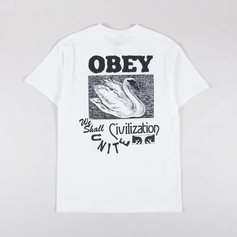Obey Civilization T Shirt White