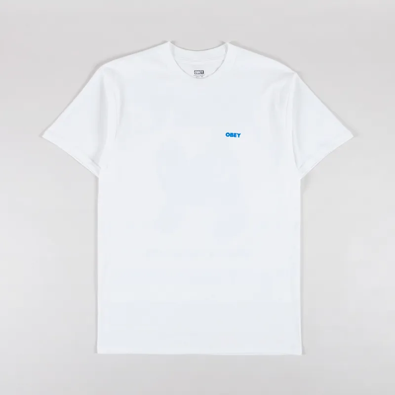 Obey Sound + Resistance Bird T Shirt White-1