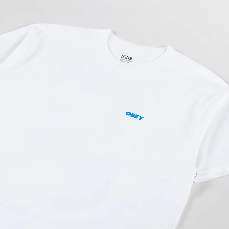 Obey Sound + Resistance Bird T Shirt White-3