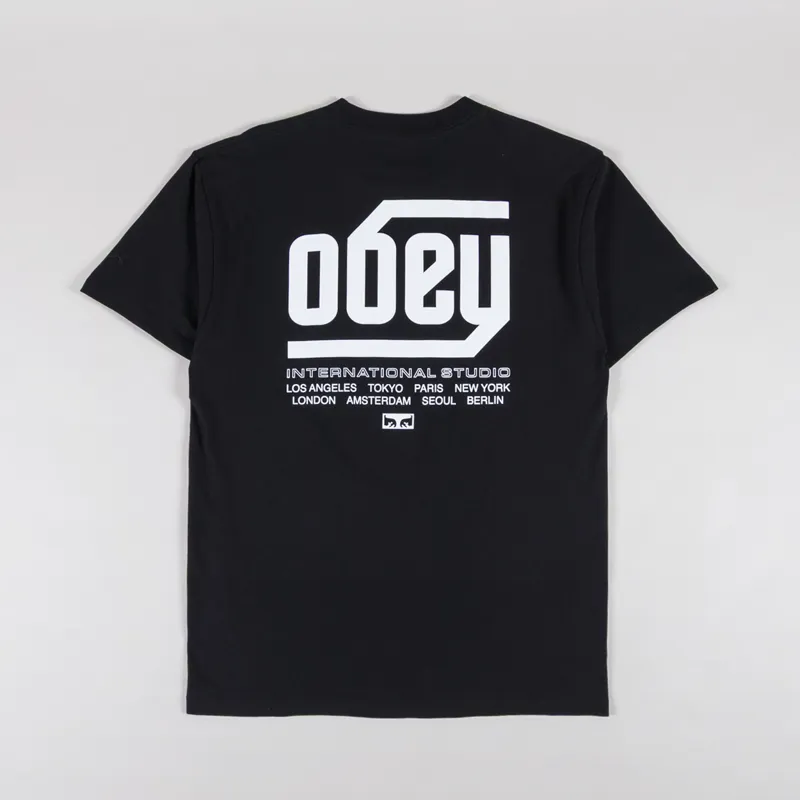 Obey Trademark T Shirt Black 
