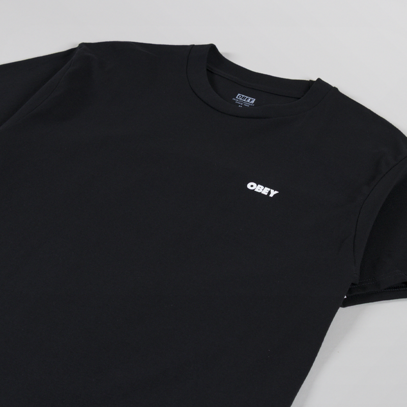Obey Icon Eye Wreath T Shirt Black-3