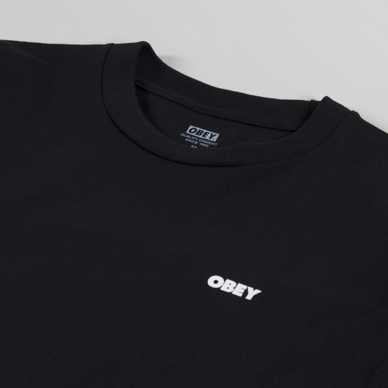 Obey Icon Eye Wreath T Shirt Black-4