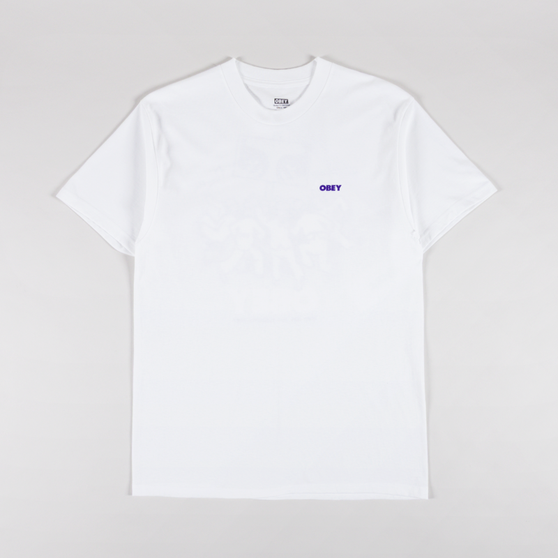 Obey Steady Mobbin' T Shirt White-1