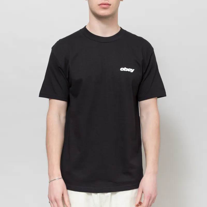 Obey Dice T Shirt Black-1