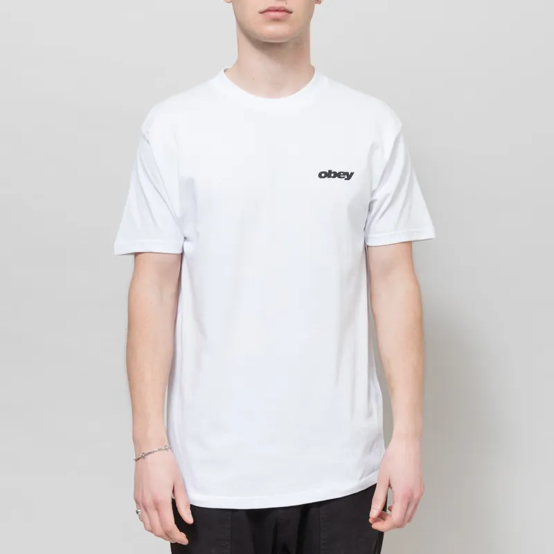 Obey Dice T Shirt White-1