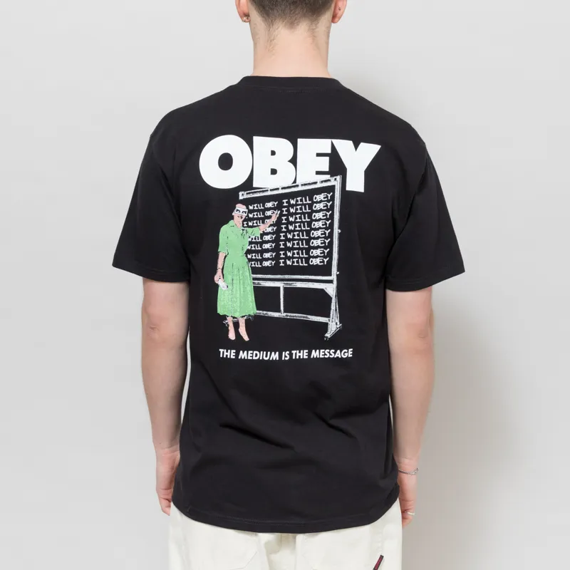 Obey I Will Obey T Shirt Black