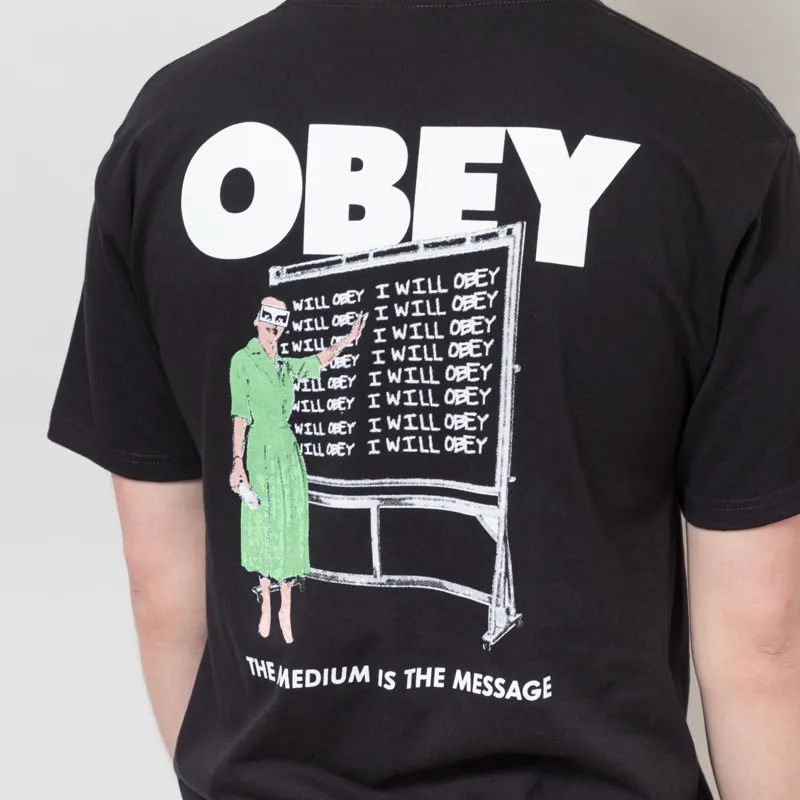 Obey I Will Obey T Shirt Black-2