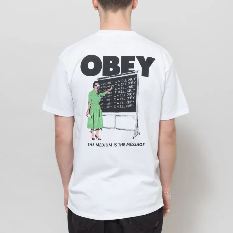 Obey I Will Obey T Shirt White