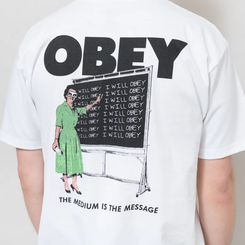 Obey I Will Obey T Shirt White-2