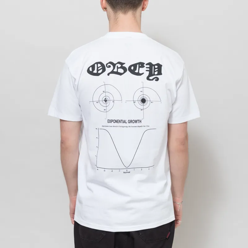 Obey Exponential Growth T Shirt White