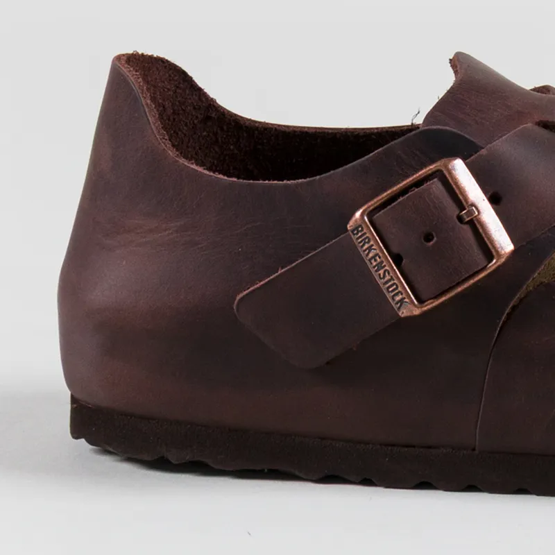 Birkenstock Womens London Oiled Leather Regular Fit Sandals Habana-4