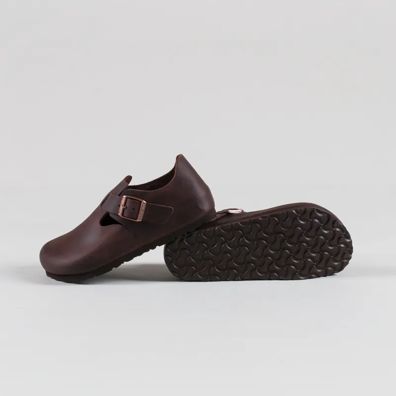 Birkenstock Womens London Oiled Leather Regular Fit Sandals Habana-3