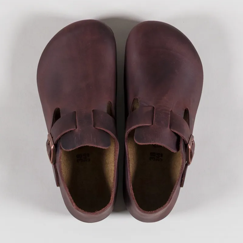 Birkenstock Womens London Oiled Leather Regular Fit Sandals Habana-6