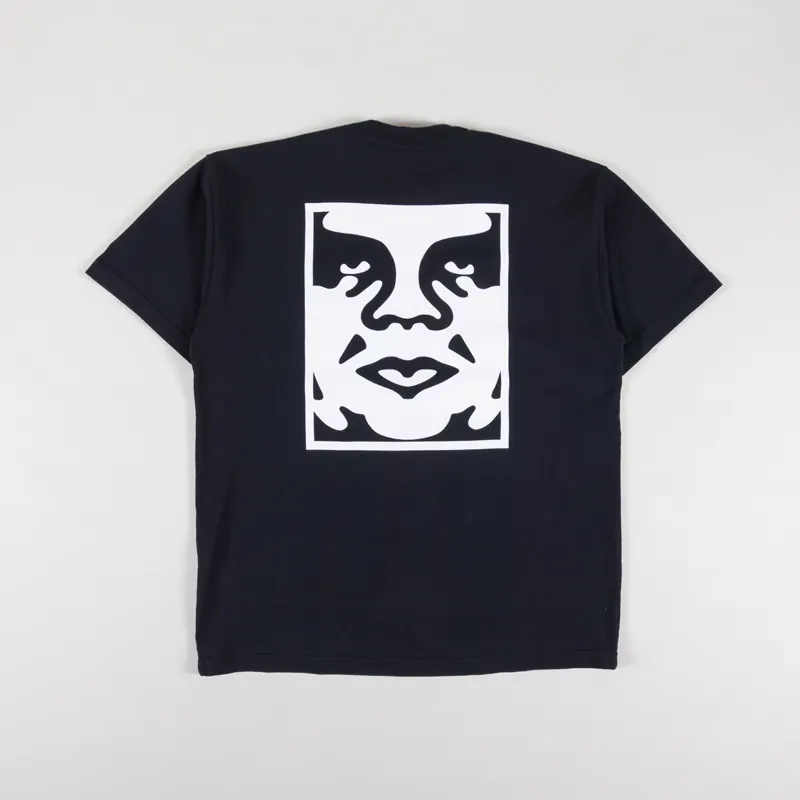Obey Bold Icon Heavyweight T Shirt Jet Black