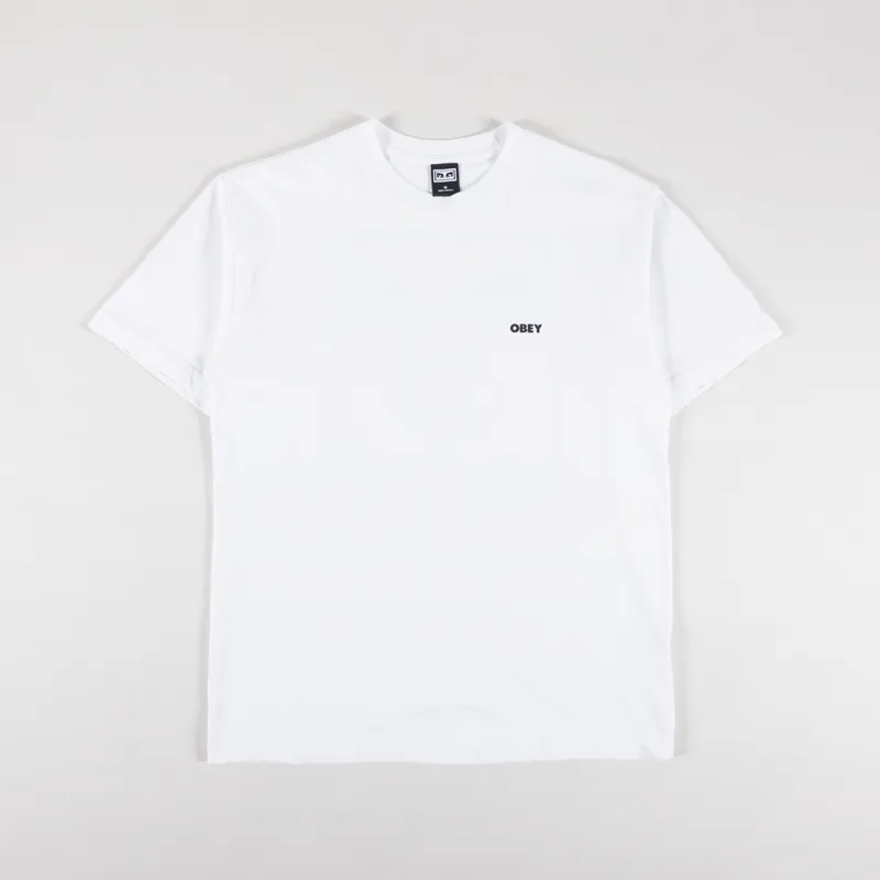 Obey Bold Icon Heavyweight T Shirt White-1