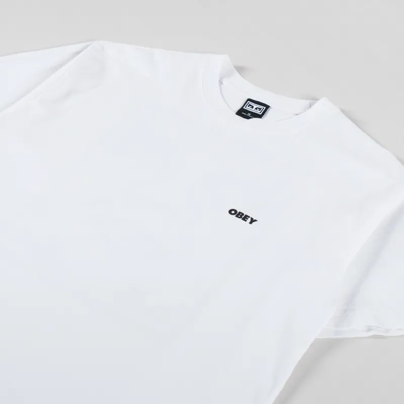 Obey Bold Icon Heavyweight T Shirt White-3