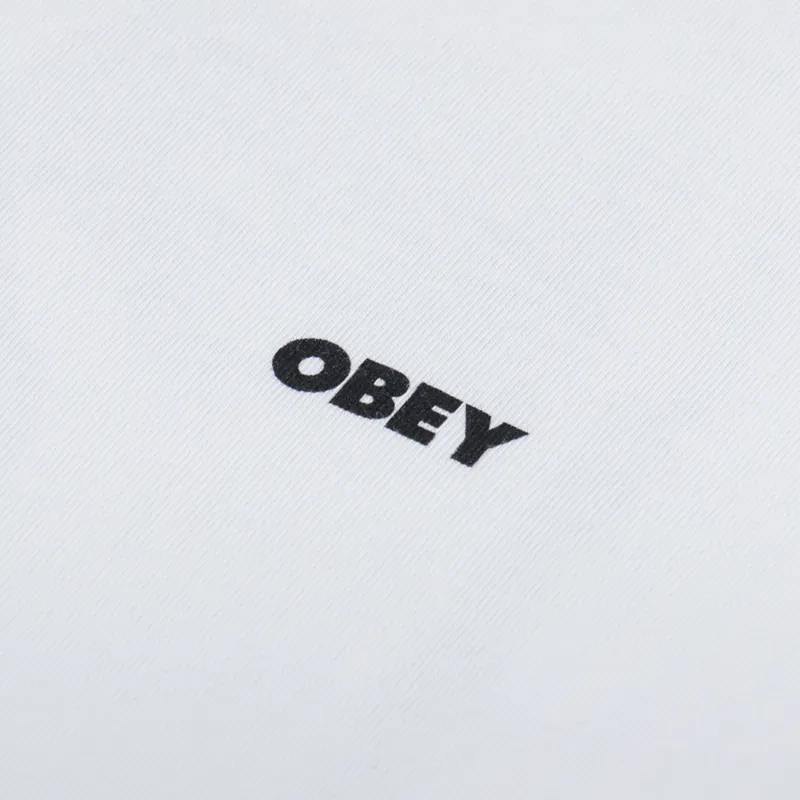 Obey Bold Icon Heavyweight T Shirt White-5