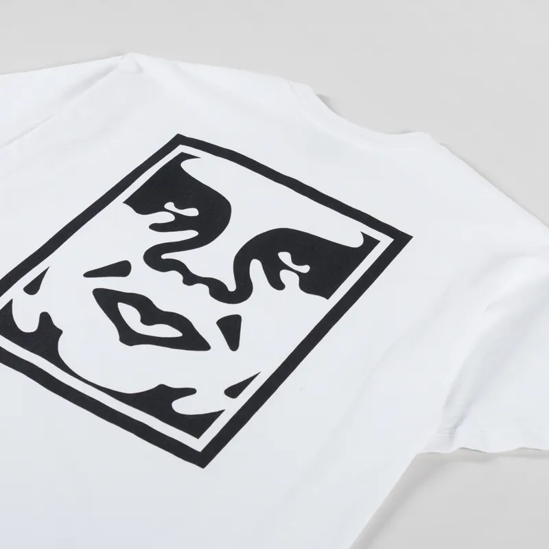 Obey Bold Icon Heavyweight T Shirt White-2