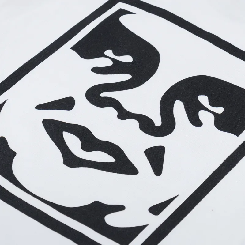 Obey Bold Icon Heavyweight T Shirt White-4