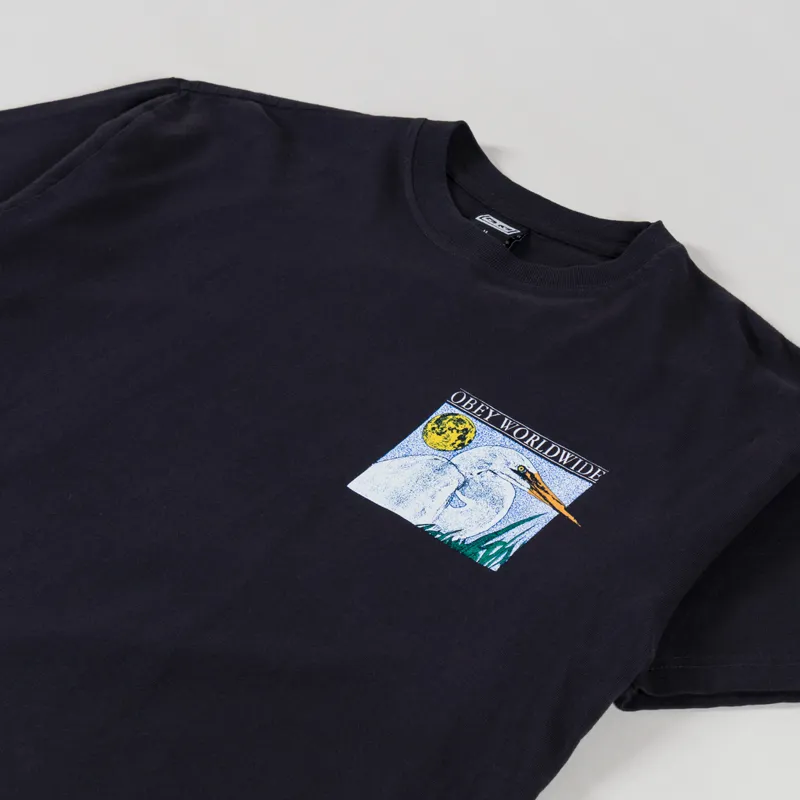 Obey Wildlife T Shirt Vintage Black-2