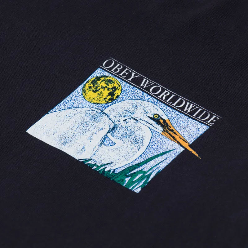 Obey Wildlife T Shirt Vintage Black-4
