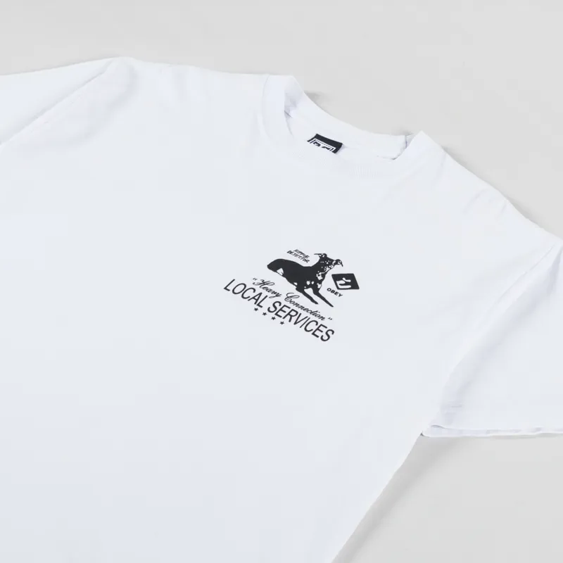 Obey Heavy Connection T Shirt White-3