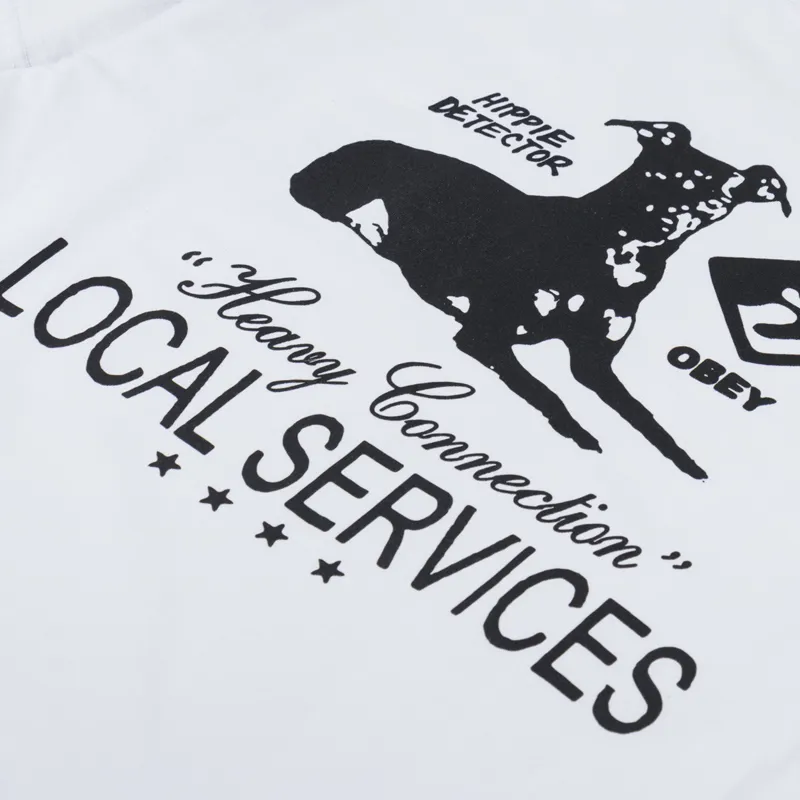 Obey Heavy Connection T Shirt White-4