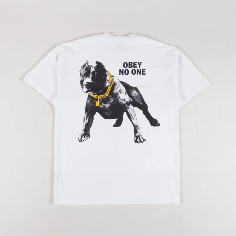 Obey No One T Shirt White