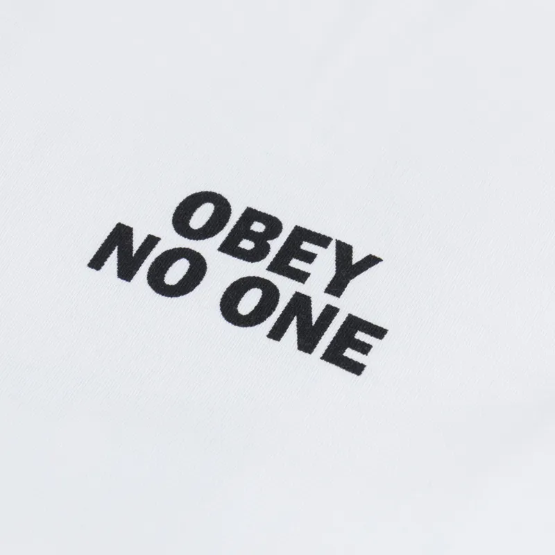 Obey No One T Shirt White-5