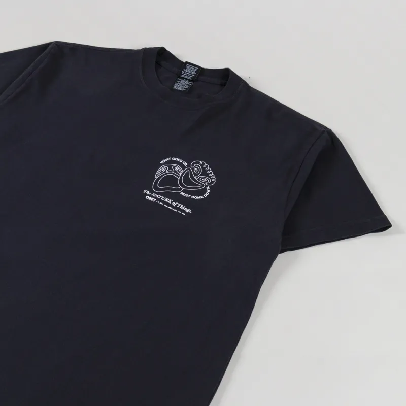 Obey The Nature Of Things T Shirt Vintage Black-3