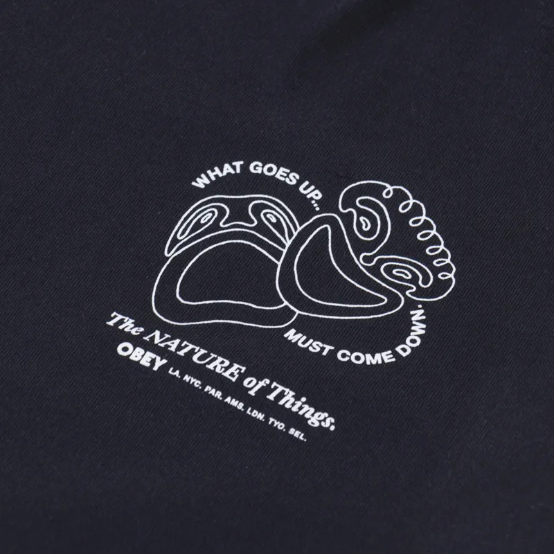Obey The Nature Of Things T Shirt Vintage Black-5