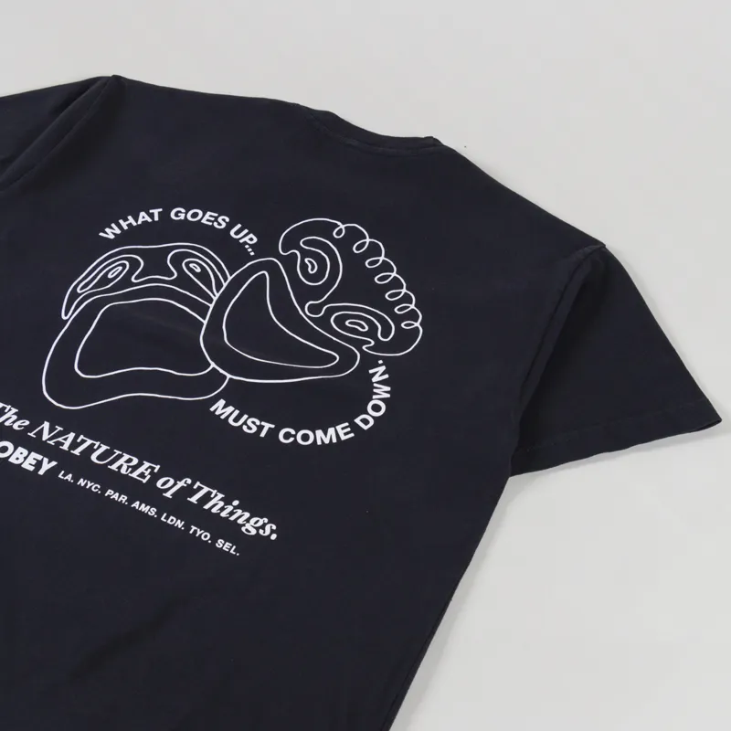 Obey The Nature Of Things T Shirt Vintage Black-2