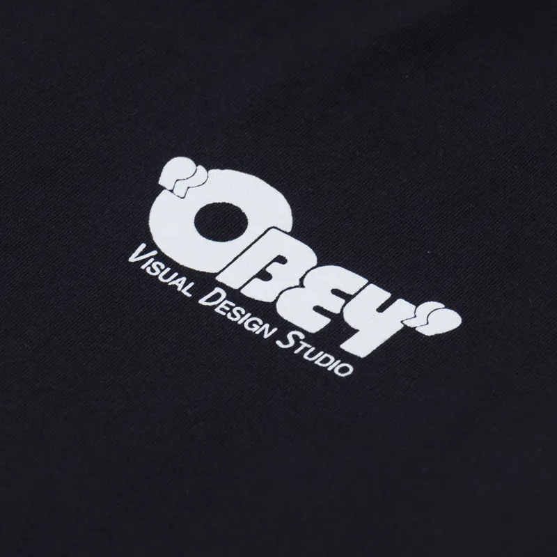 Obey Visual Design Studio T Shirt Vintage Black-5