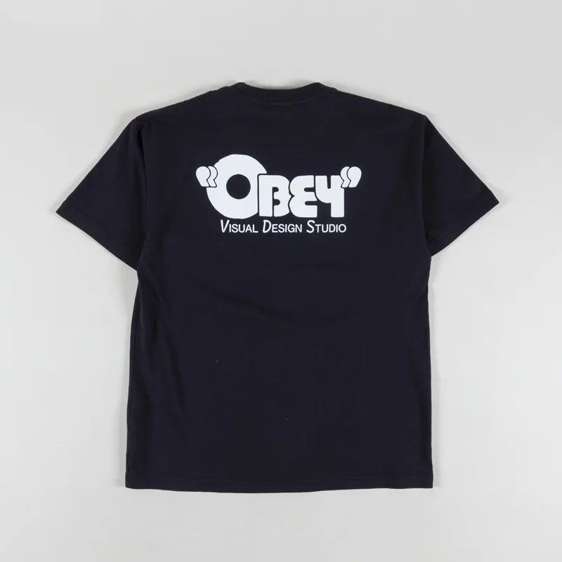Obey Visual Design Studio T Shirt Vintage Black
