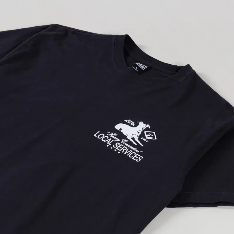 Obey Heavy Connection T Shirt Vintage Black-3