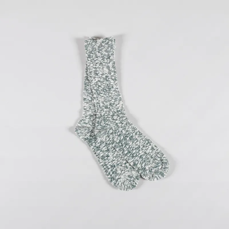 Anonymous Ism Lightweight Slub Crew Socks Moss