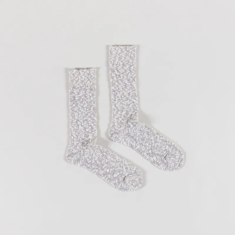 Anonymous Ism Lightweight Slub Crew Socks Grey