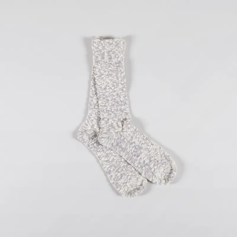 Anonymous Ism Lightweight Slub Crew Socks Grey