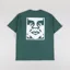 Obey Bold Icon Face T Shirt Pigment Rain Forest