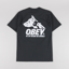 Obey Animals T Shirt Vintage Black
