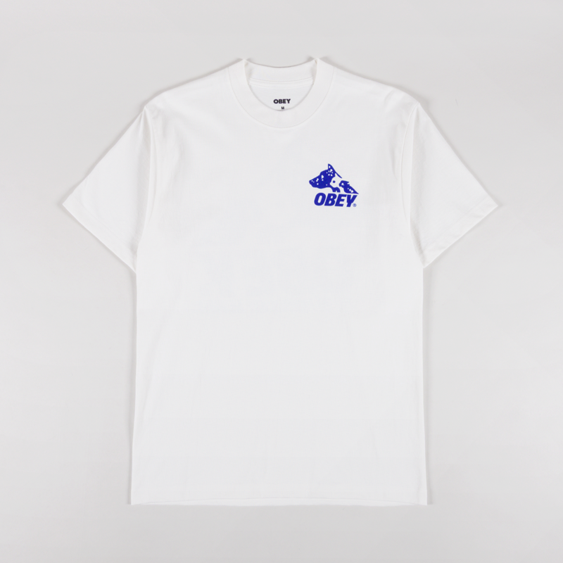 Obey Animals T Shirt Vintage White-1