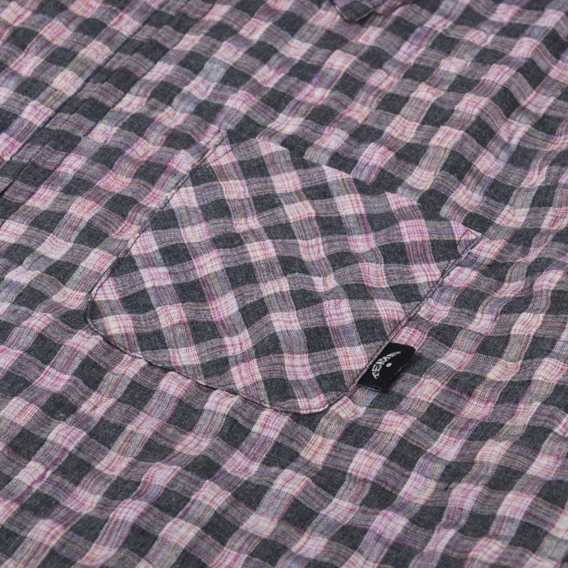 Temp Surf Co. Zip Seersucker Shirt Brick-6