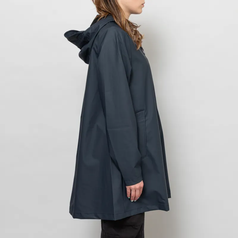Rains Womens A-line Jacket Navy-4