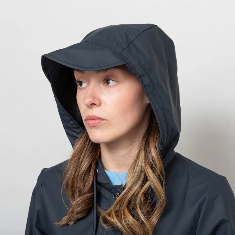 Rains Womens A-line Jacket Navy-11