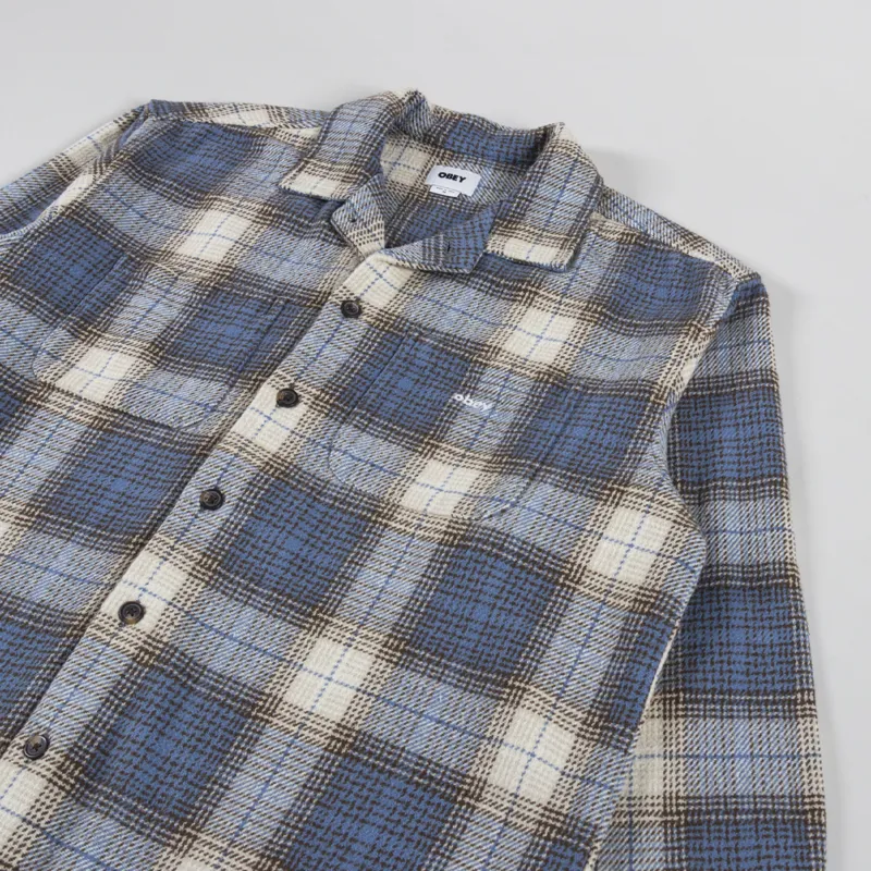 Obey Laurel Shirt Coronet Blue Multi-2
